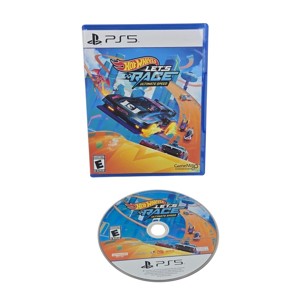 Playststation 5 Hot Wheels Lets Race Ultimate Speed PS5 Game w Case NO MANUAL